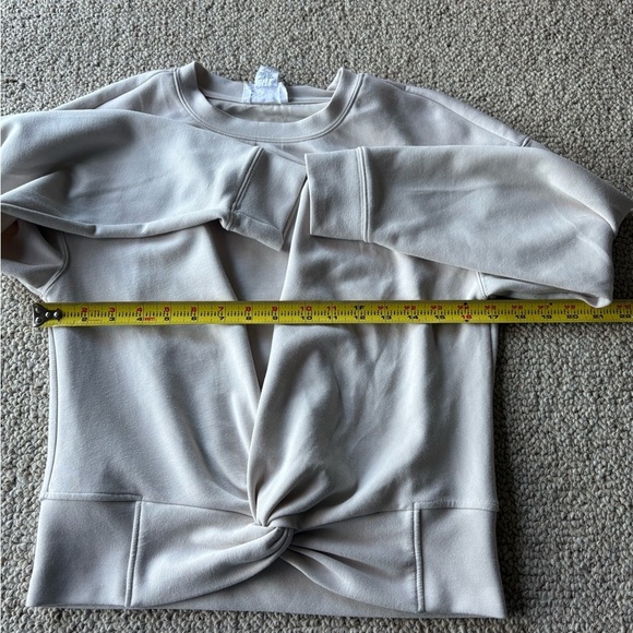 For The Republic Knotted Cream Sweatshirt - Picture 6 of 7